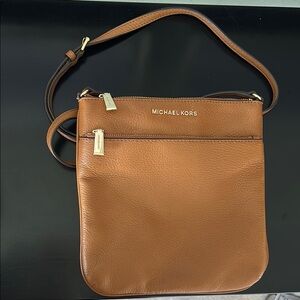 Michael Kors Tan Leather Crossbody with Gold Details